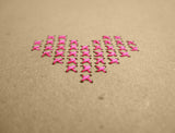 Hand stitched heart A5 Neon Pink Heart Notebook.