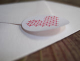 Embroidered Heart Card