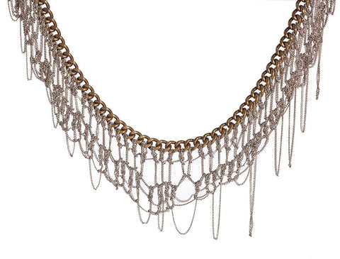 Delicate Necklace with Fringes