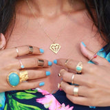 Diamond Pendant (Gold Vermeil)