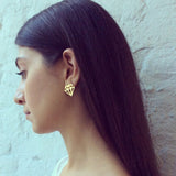 Diamond Earrings (Gold Vermeil)