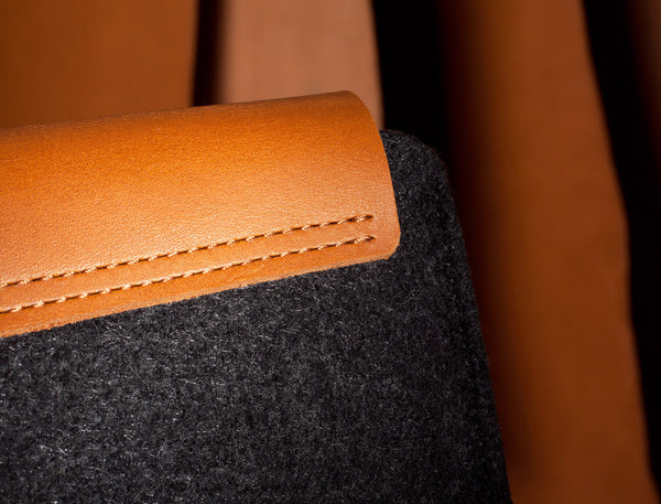 Handmade 13" Macbook Air & Pro Retina Sleeve - Tan