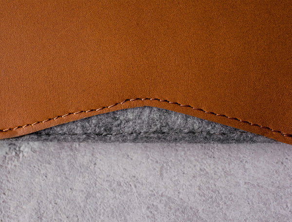 Handmade 13" Macbook Folio Sleeve - Tan