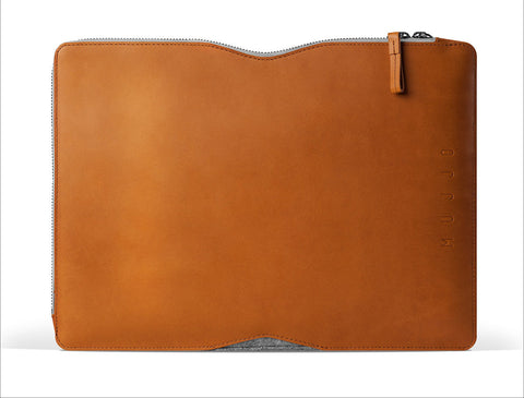 Handmade 13" Macbook Folio Sleeve - Tan