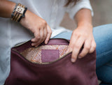 14 Avril - Large Clutch Bag (Burgundy)