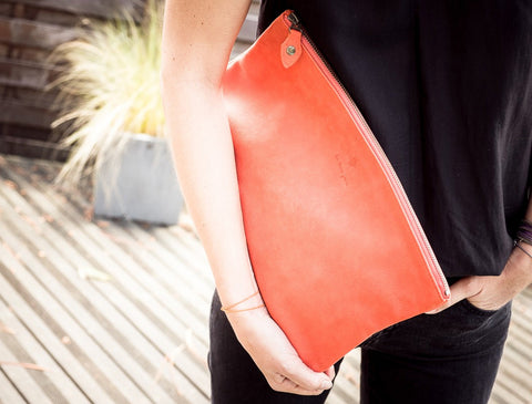 14 Avril - Large Clutch Bag (Orange)