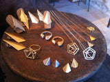 3D Diamond Ring Gold-filled