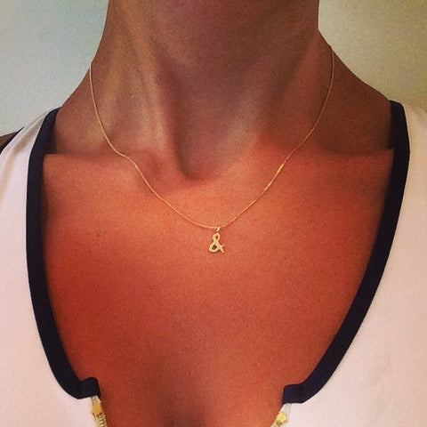 & - What? Pendant (Gold Vermeil)