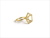 Diamond gold ring