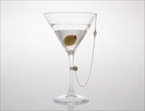 'Hookers' Delight' Martini Glass with Olive Hook