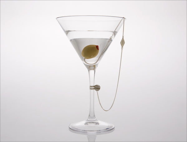 'Hookers' Delight' Martini Glass with Olive Hook