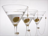 'Hookers' Delight' Martini Glass with Olive Hook