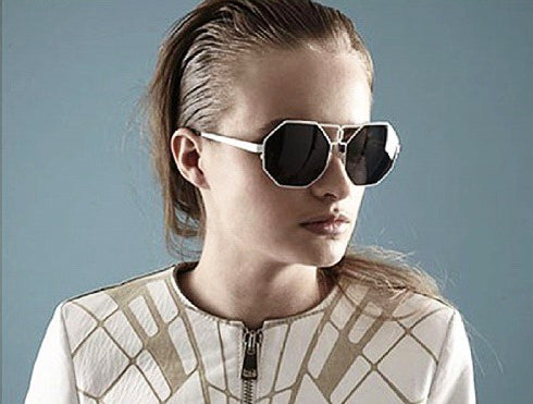 Gonzo - Ivory With Shaded Black Lenses
