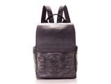 ALEX (Black with Black Feather Print)