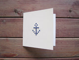 Embroidered Anchor Card