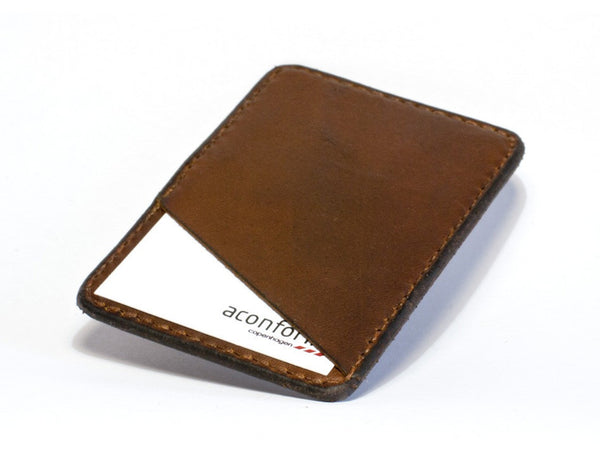 Barebone Card Holder - Brown