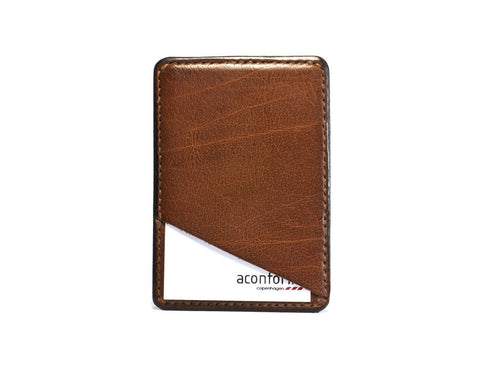 Barebone Card Holder Bazan Leather - Brown