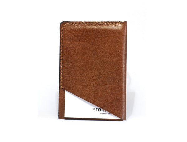 Barebone Card Holder v2 Bazan Leather- Brown