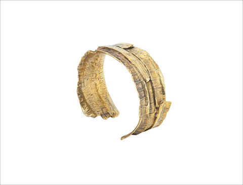 Bark Bronze Cuff Bracelet