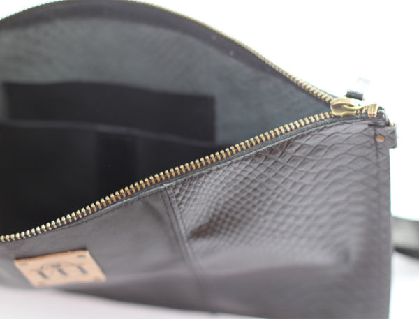 Black Snake Leather Purse KN