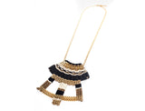Black Marco Handmade Woven Necklace