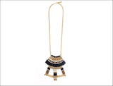 Black Marco Handmade Woven Necklace
