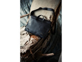 Black Leather Satchel Bag