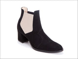 LAX shoes black suede boots