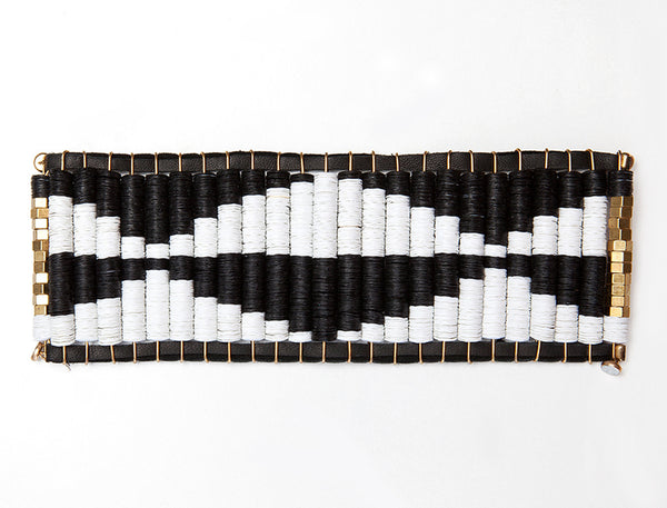 Black & White Ikat Bracelet