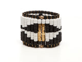 Black & White Ikat Bracelet