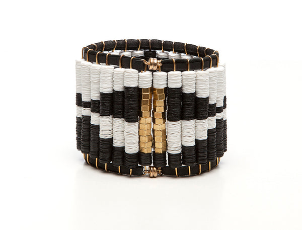 Black & White Ikat Bracelet