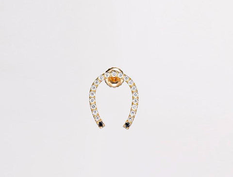 Danciteria 14K Gold Luck Earrings
