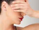 Disc Jockey 14K & Diamond Triangle Earrings