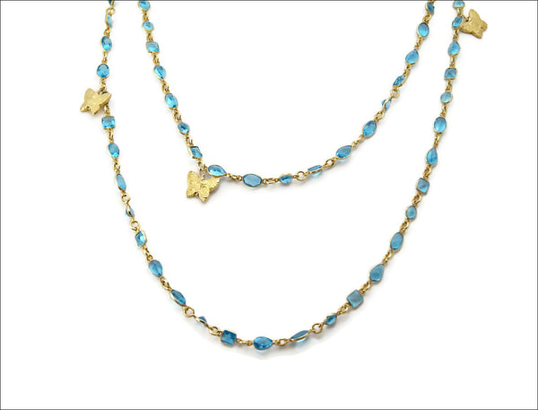 Blue Vermeil Amy Necklace