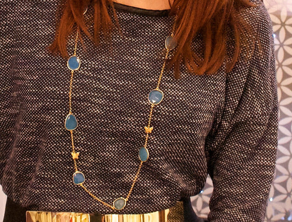 Blue Vermeil Joy Necklace