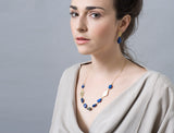 Blue Lapis Nuggets Necklace