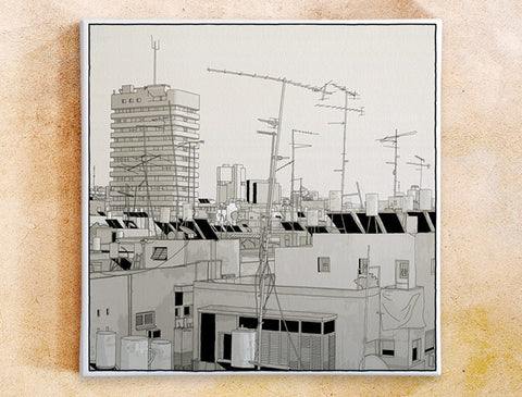 Bograshov Square Canvas