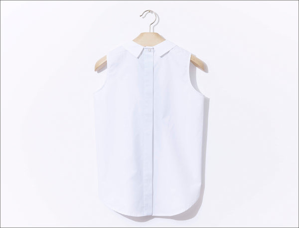 Buttoned Back Sleeveless Shirt