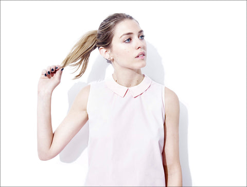 Buttoned Back Sleeveless Shirt