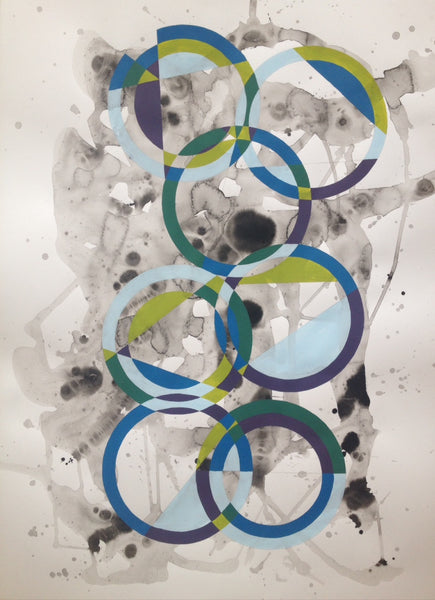 Circles in Blue, Green, + Purple