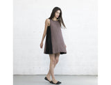 Color Block Sun Dress - Brown/Black