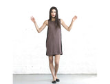 Color Block Sun Dress - Brown/Black