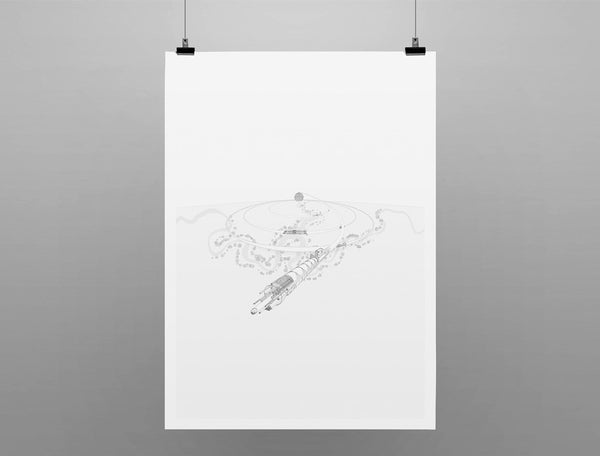 Conveyor Eyal Landman drawing print