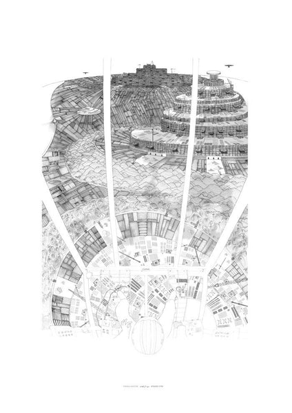 Crane Master Eyal Landman drawing print