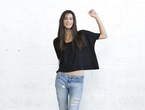 Cropped T - Black