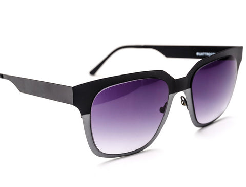 Beyond Steel - Black/Silver With Gradient Black Lenses