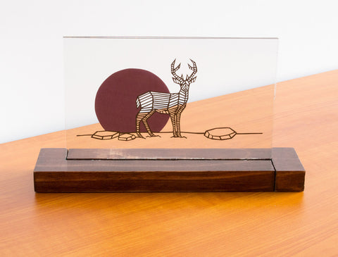 Deer and Moon