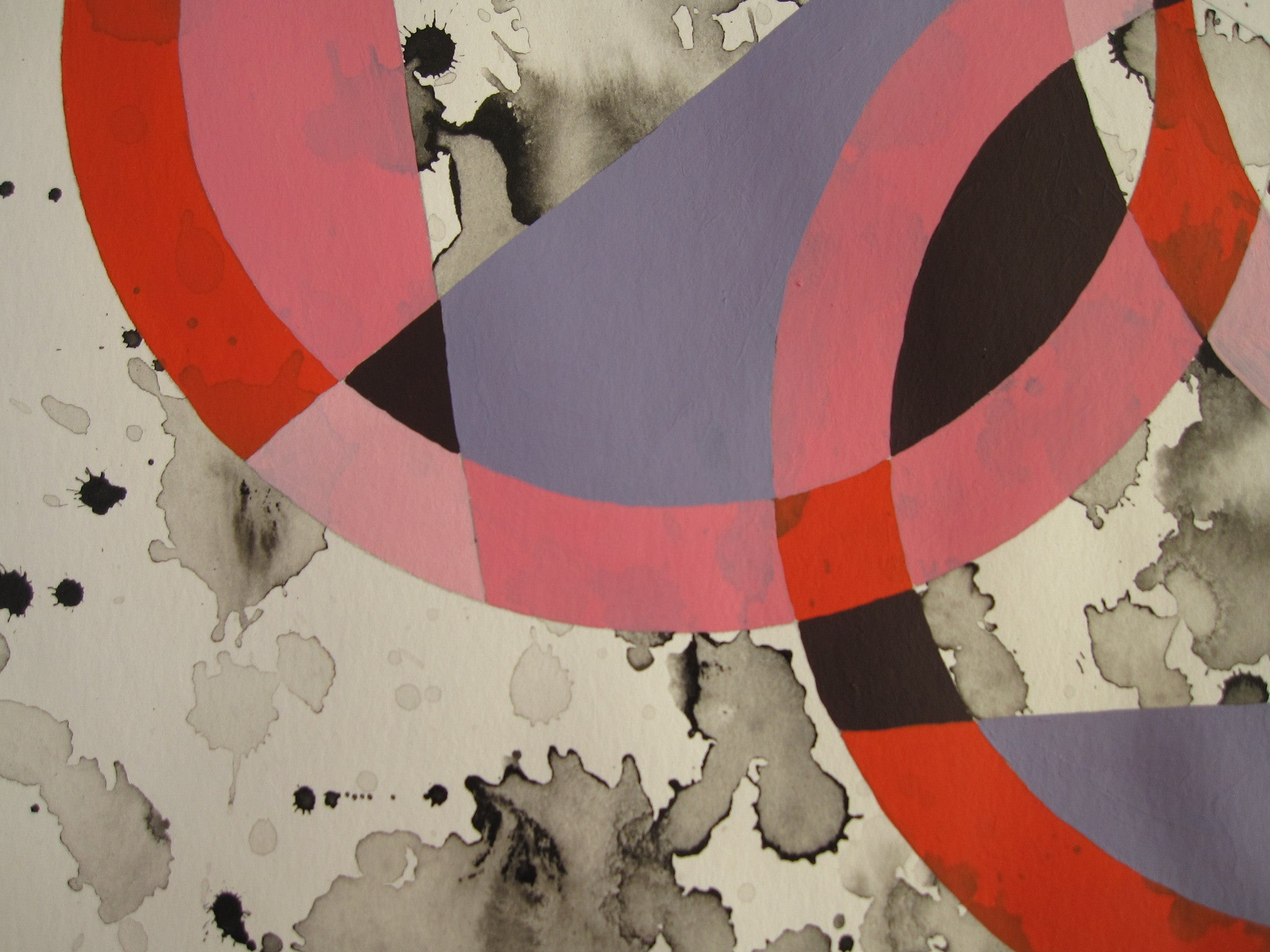Circles in Pink, Purple, + Orange