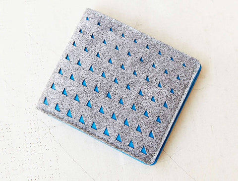 Diego Wallet - Grey/Aqua