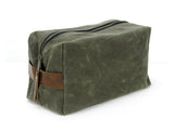Leather & Waxed Canvas Dopp Kit
